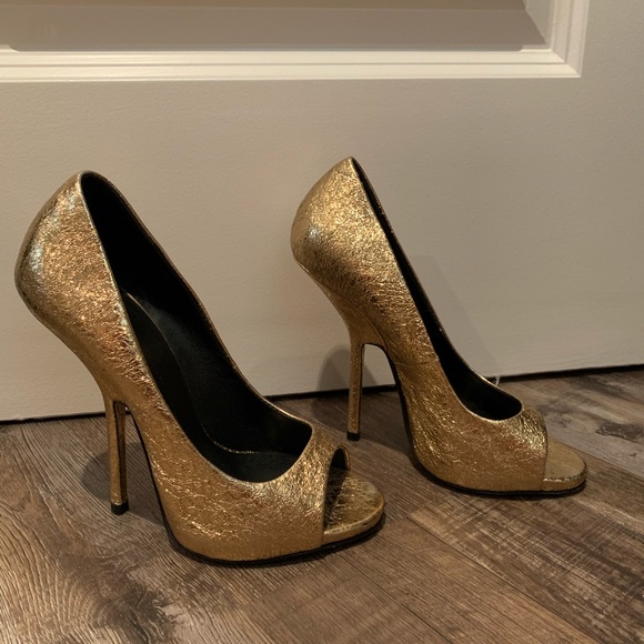 Gold Giuseppe Zanotti Heels